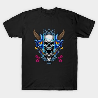 Japanese Oni Skull 4.3 T-Shirt